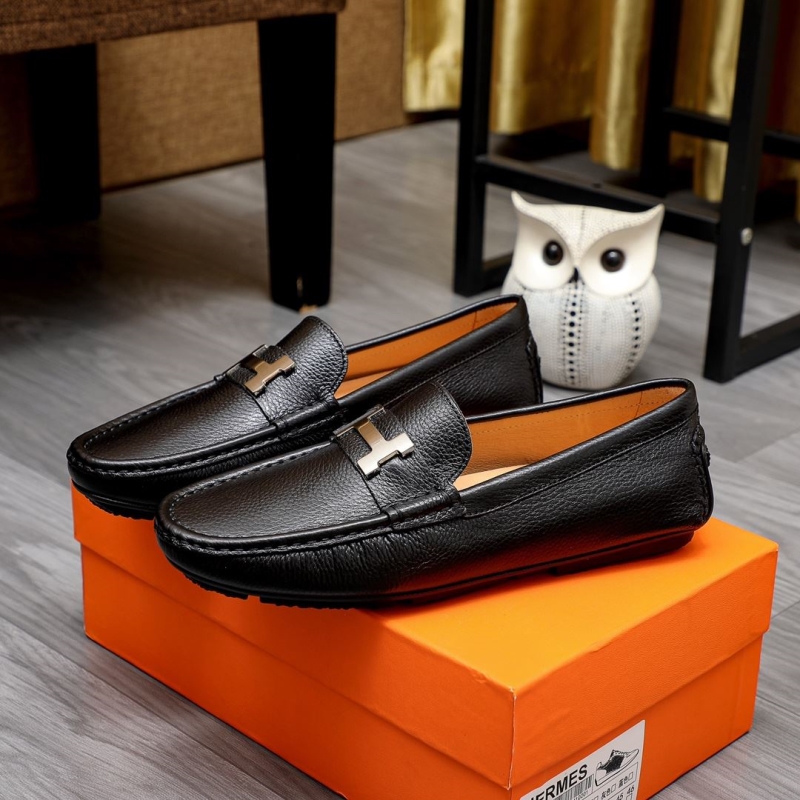 H**mes leather shoes
